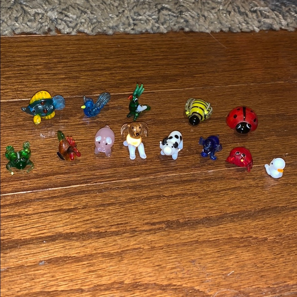 Miniature Glass Animals (13 piece)